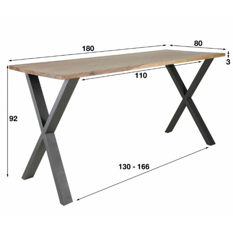 ZI Daytona Bar Table Dark Grey